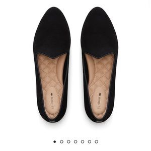Birdies Heron Black Suede Flats